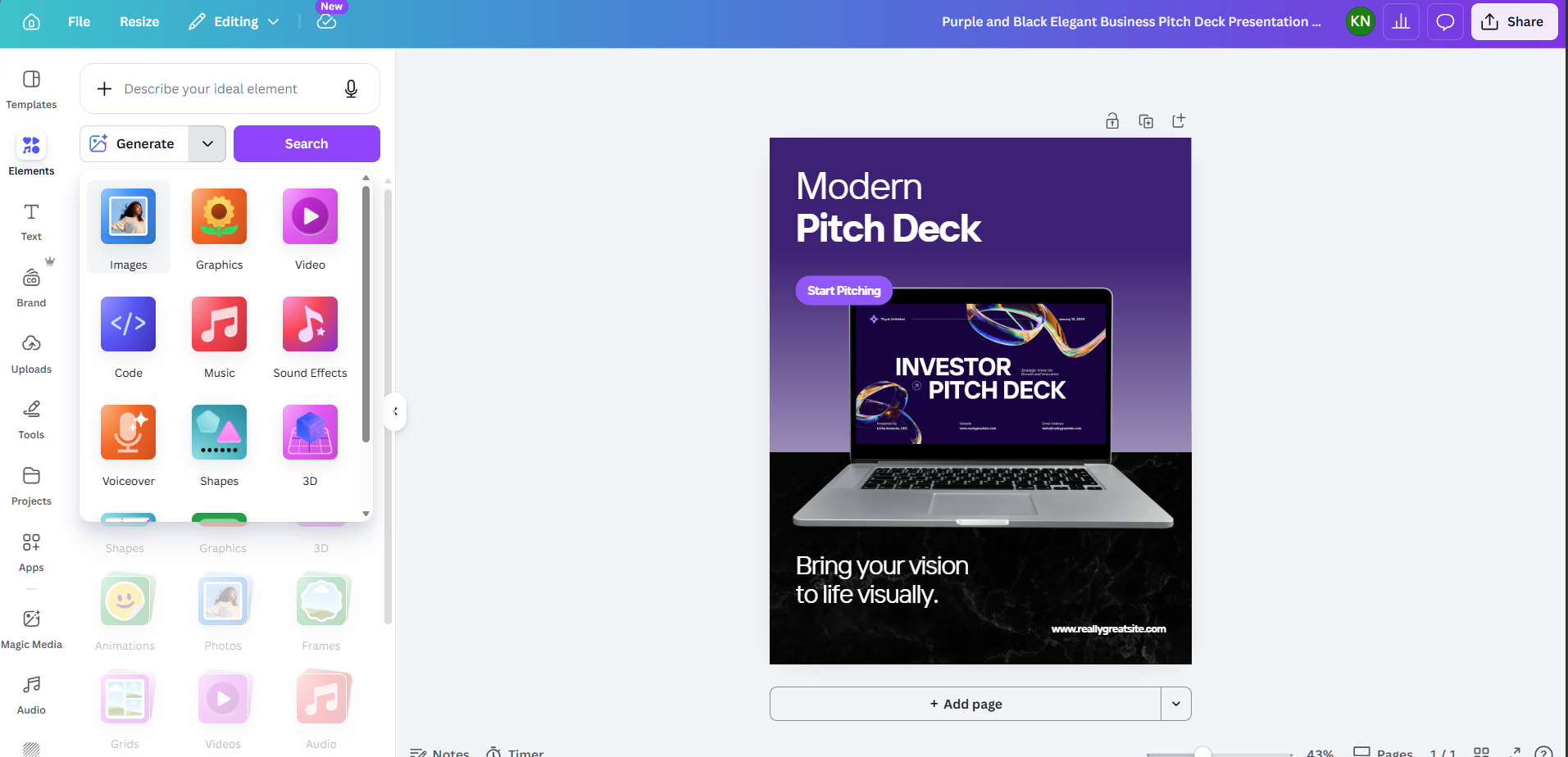 Canva AI design tools